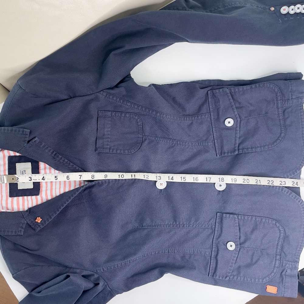 Women's Blazer Jacket by CAMEL ACTIVE Navy Blue Cotton Size EU 38 (Medium) - Picture 10 of 14